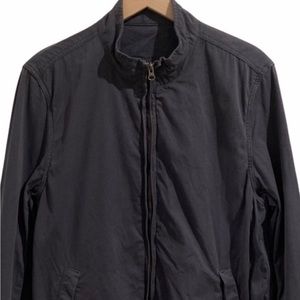 J. Crew Navy Lightweight Cotton Woven Zip Jacket (Men’s Size Medium)